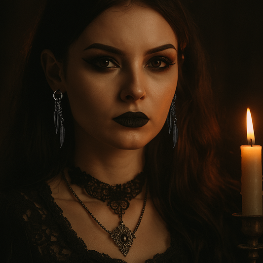 Stainless Steel Punk Feather Drop Huggies