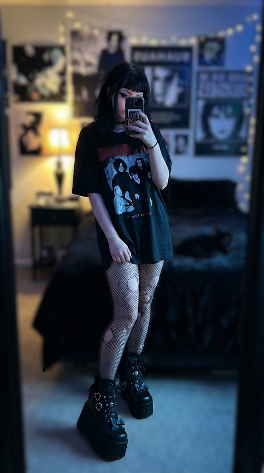 Heartstruck Ribbon Platform Boots – Goth Rave Ankle