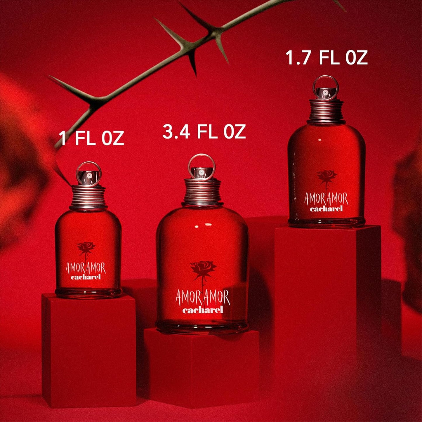 Cacharel Amor Amor - Eau De Toilette & Fragrance Gift Set for Women, Floral, Ambery, Fruity with Notes of Jasmine & Vanilla