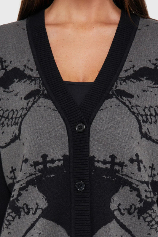Headstone Knit Cardigan - Noctura