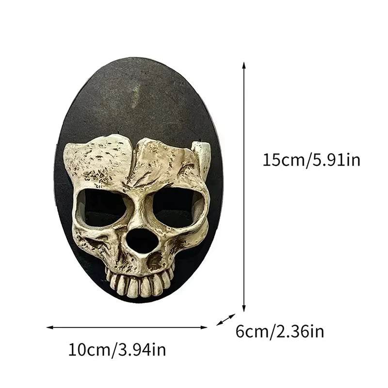 Skull Candle Wall Holder – Gothic Skeleton Candlestick Decor