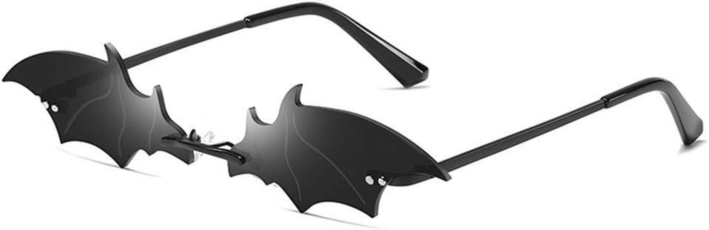 Rimless Bat Sunglasses – UV400