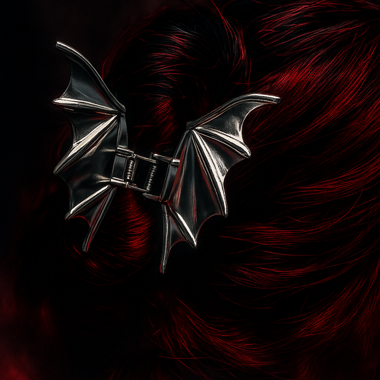 Black Metal Bat Hair Claw
