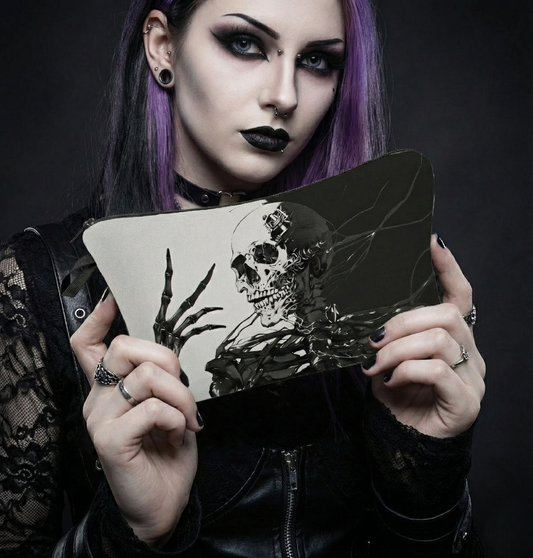 Gothic Skeleton Makeup Bag