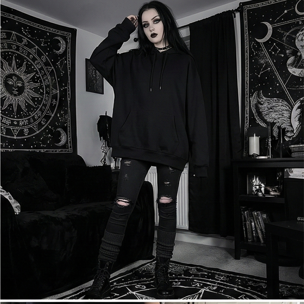 Thick Cashmere Knee Warmers – Gothic Thermal Leg Sleeves