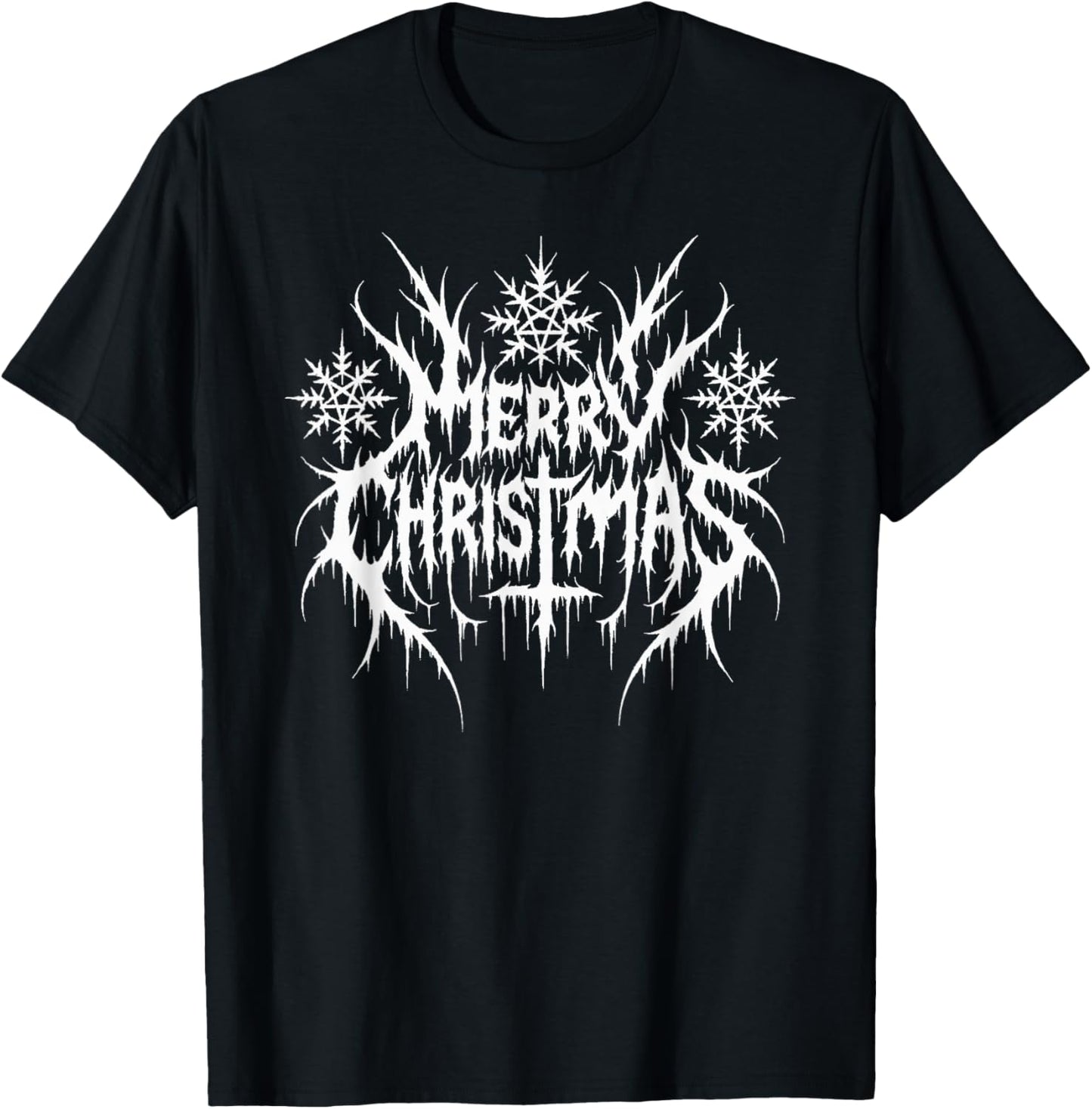 Ironic Satanic Metal Merry Christmas, Funny Alternative Xmas T-Shirt