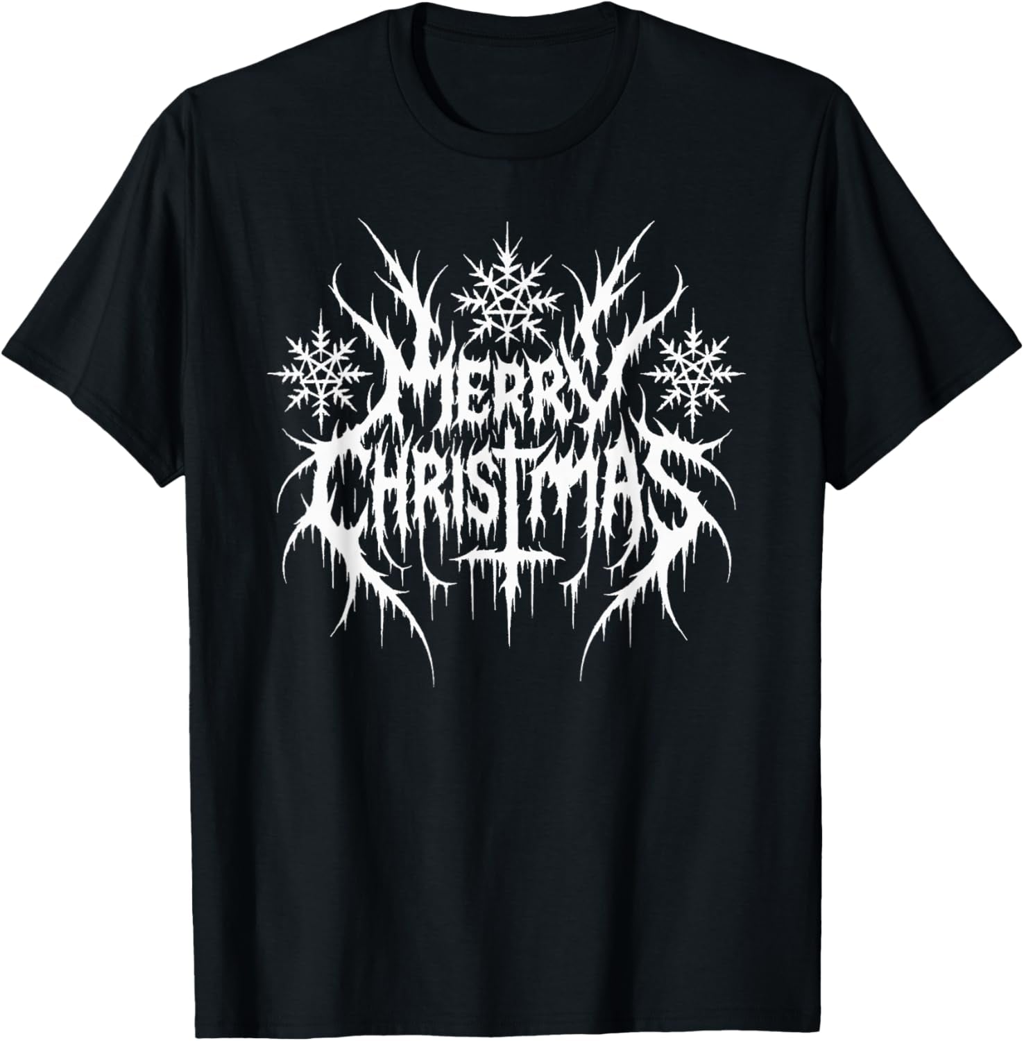 Ironic Satanic Metal Merry Christmas, Funny Alternative Xmas T-Shirt