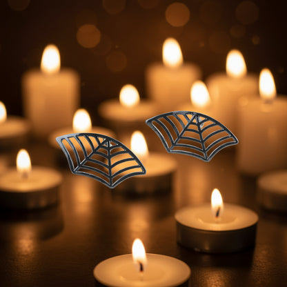 Spider Web Earrings for Women Spider Web Cartilage Earring Funny Fake Spider Punk Stud Earring Hip Hop Goth Halloween Piercing Earring Accessories Jewelry