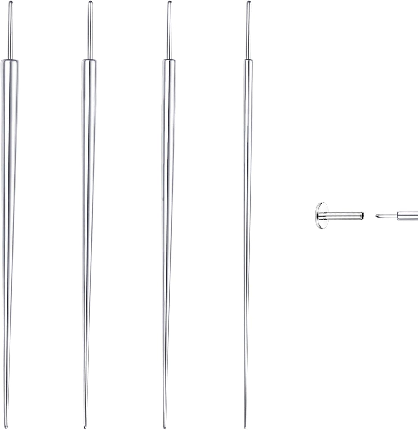 Noctura Threadless Insertion Kit — Flat-Back Applicator (16G/18G Surgical Steel)