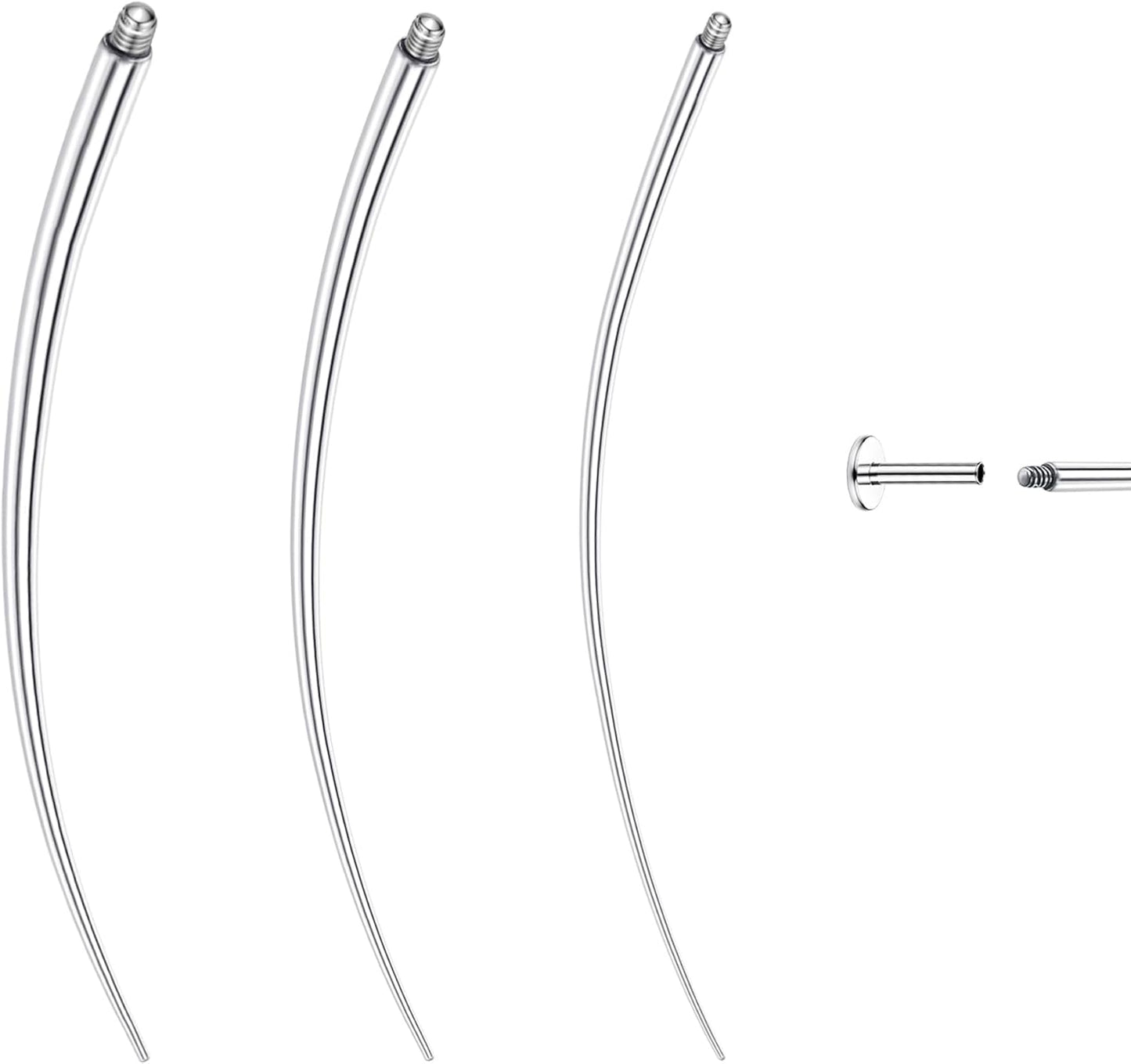 Noctura Threadless Insertion Kit — Flat-Back Applicator (16G/18G Surgical Steel)