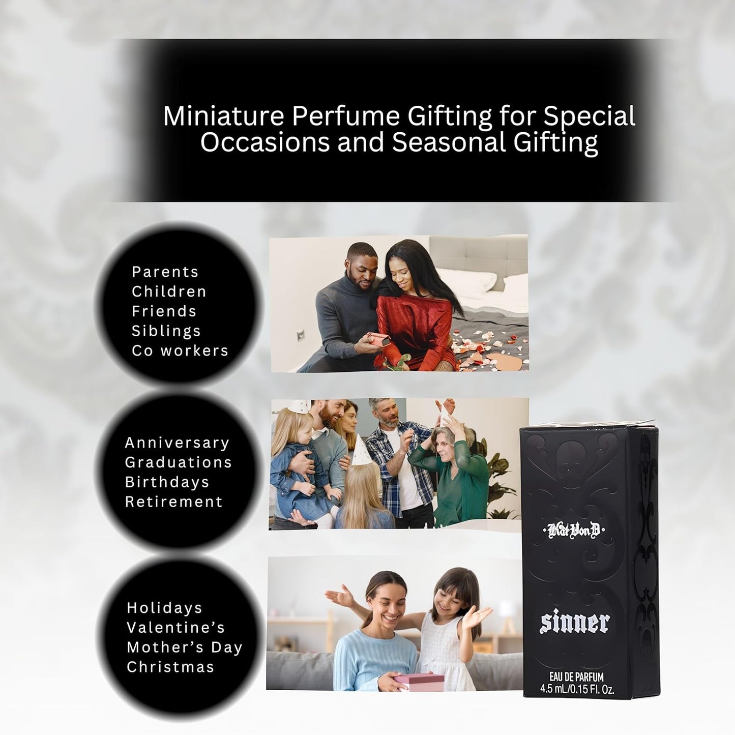 Sinner Perfume for Women Mini EDP Spray 0.15 Ounce