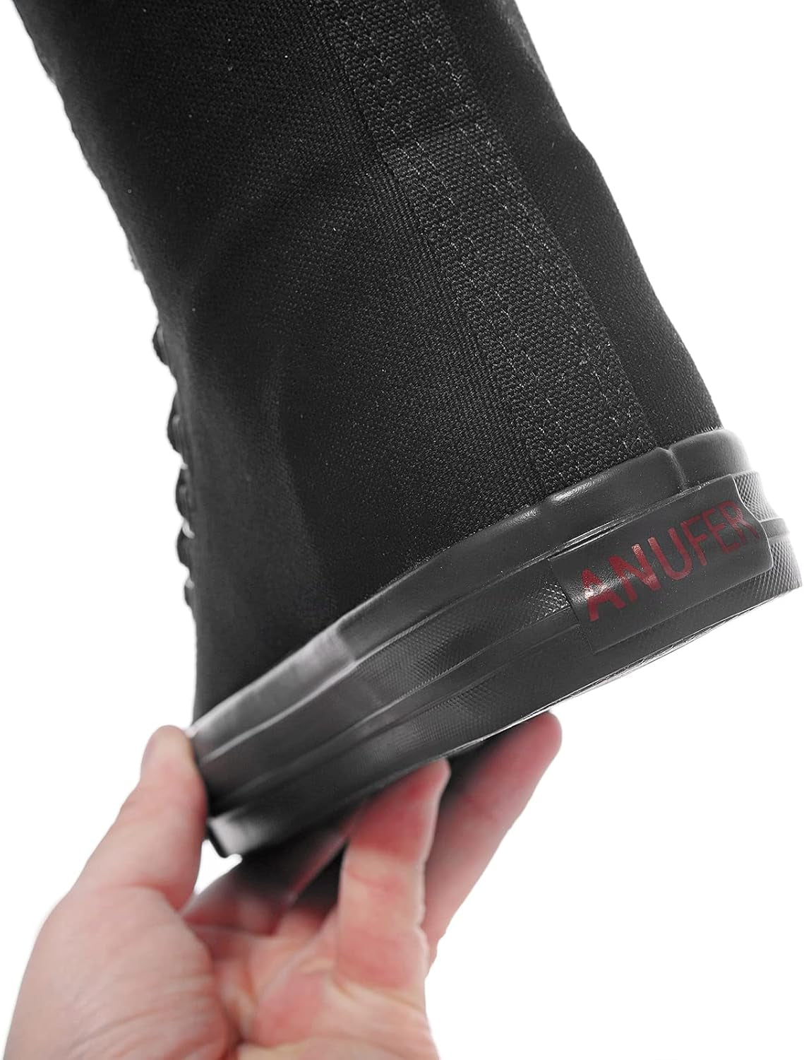 Long Rivet Knee High Canvas Boots Punk Style for Women & Girls