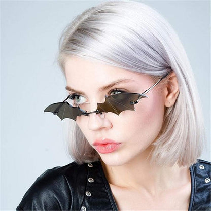 Rimless Bat Sunglasses – UV400