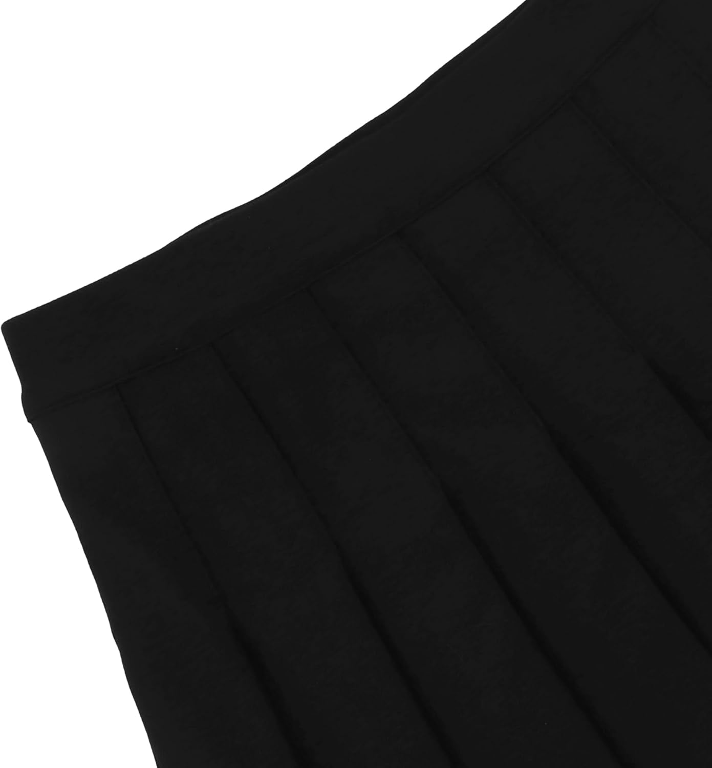 Womens Black Mini Pleated Skirts Goth High Waist a Line Punk Skirt School Uniform Short Skirts with Belt Noctura