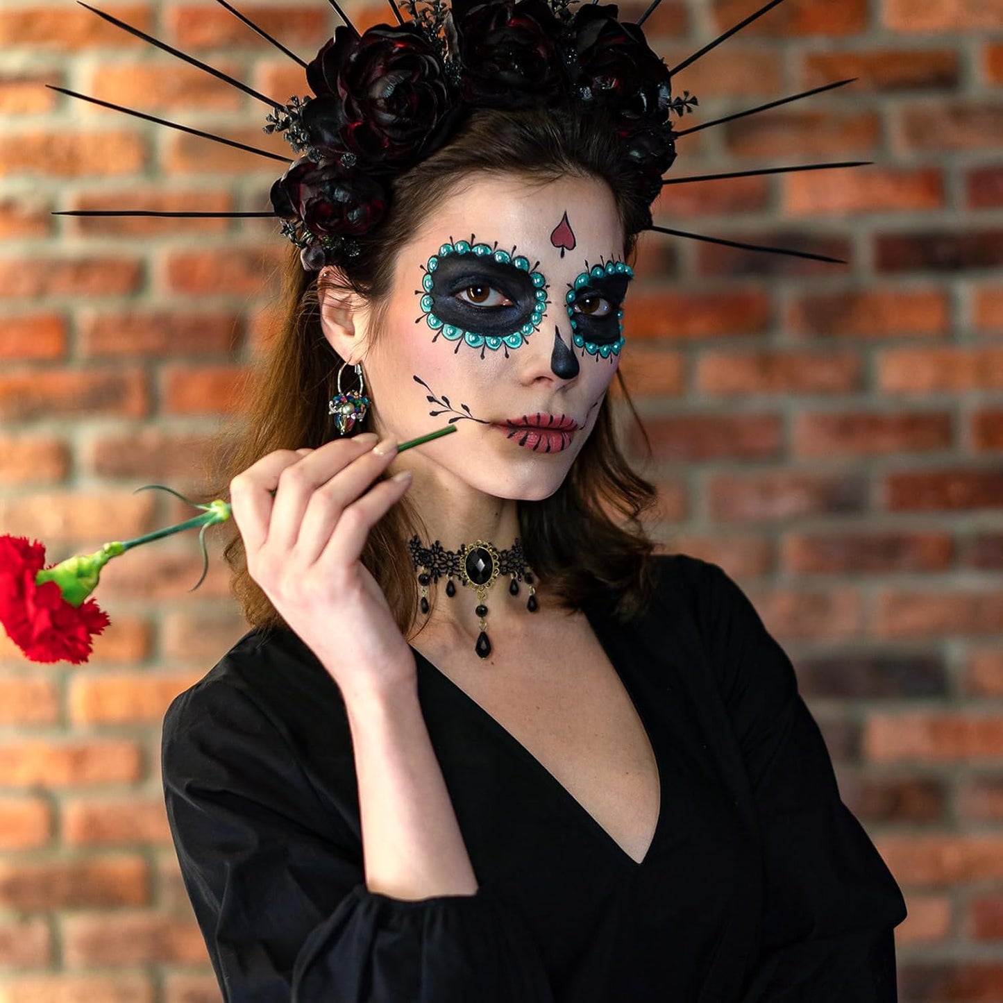 Gothic Velvet Lace Choker – Crystal Relic