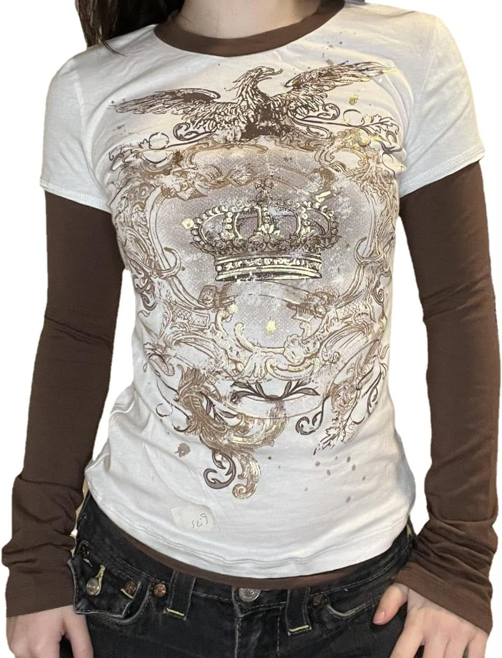 Two-Piece Goth Shirt – Long Sleeve Alt Top