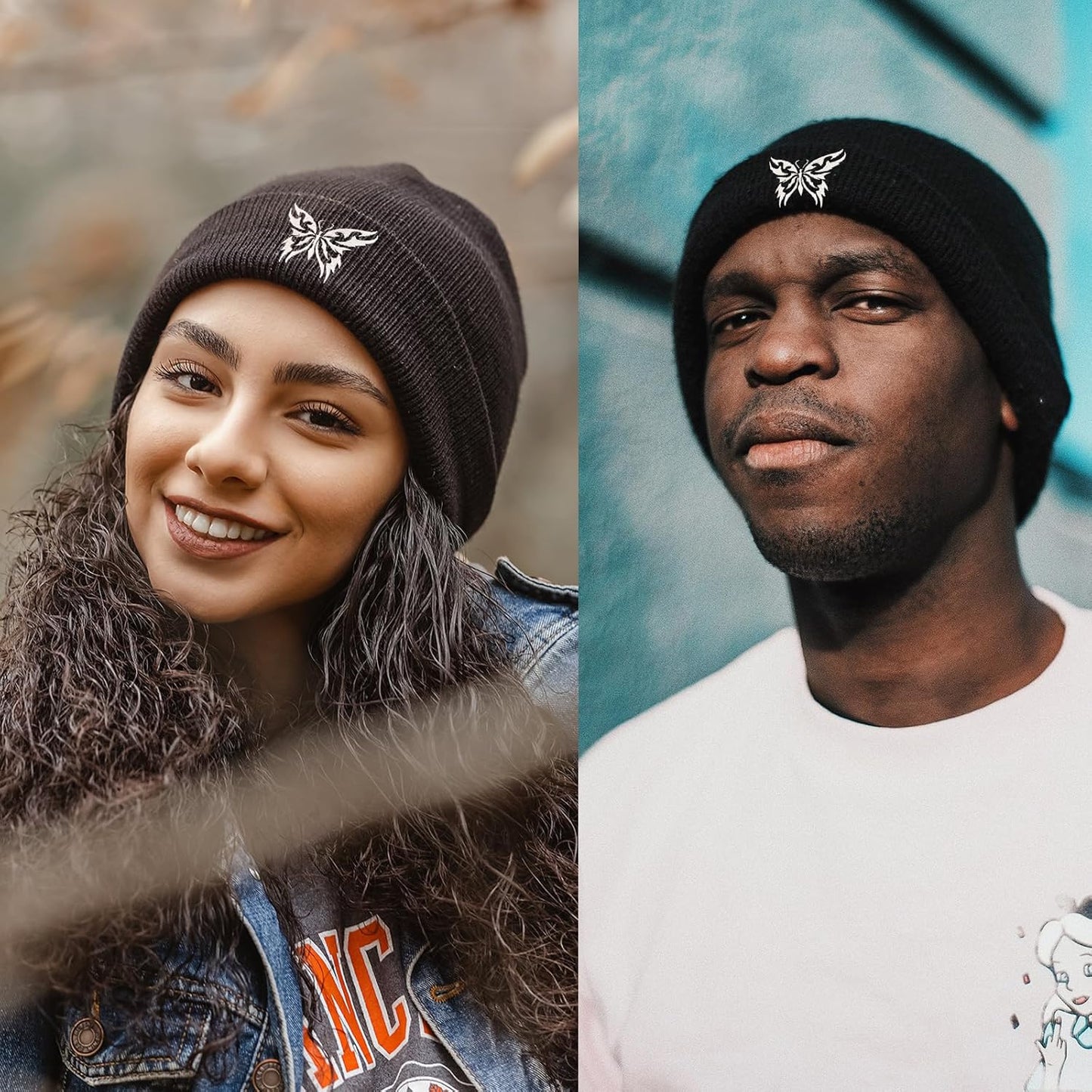 Cool Cute Knit Beanie Hats for Men Women Emo Gothic Birthday Christmas Halloween Skull Goth Skeleton Gifts Presents Winter