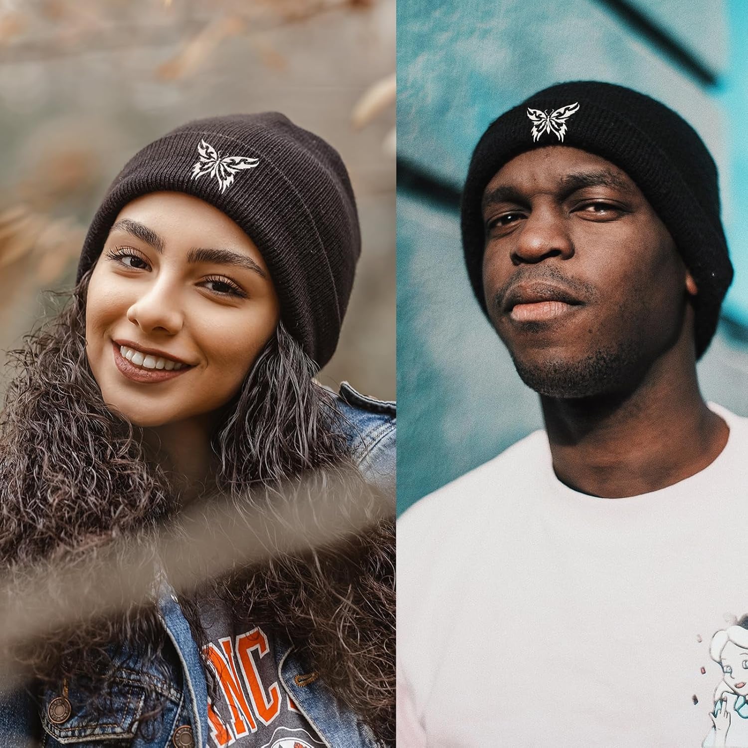 Cool Cute Knit Beanie Hats for Men Women Emo Gothic Birthday Christmas Halloween Skull Goth Skeleton Gifts Presents Winter