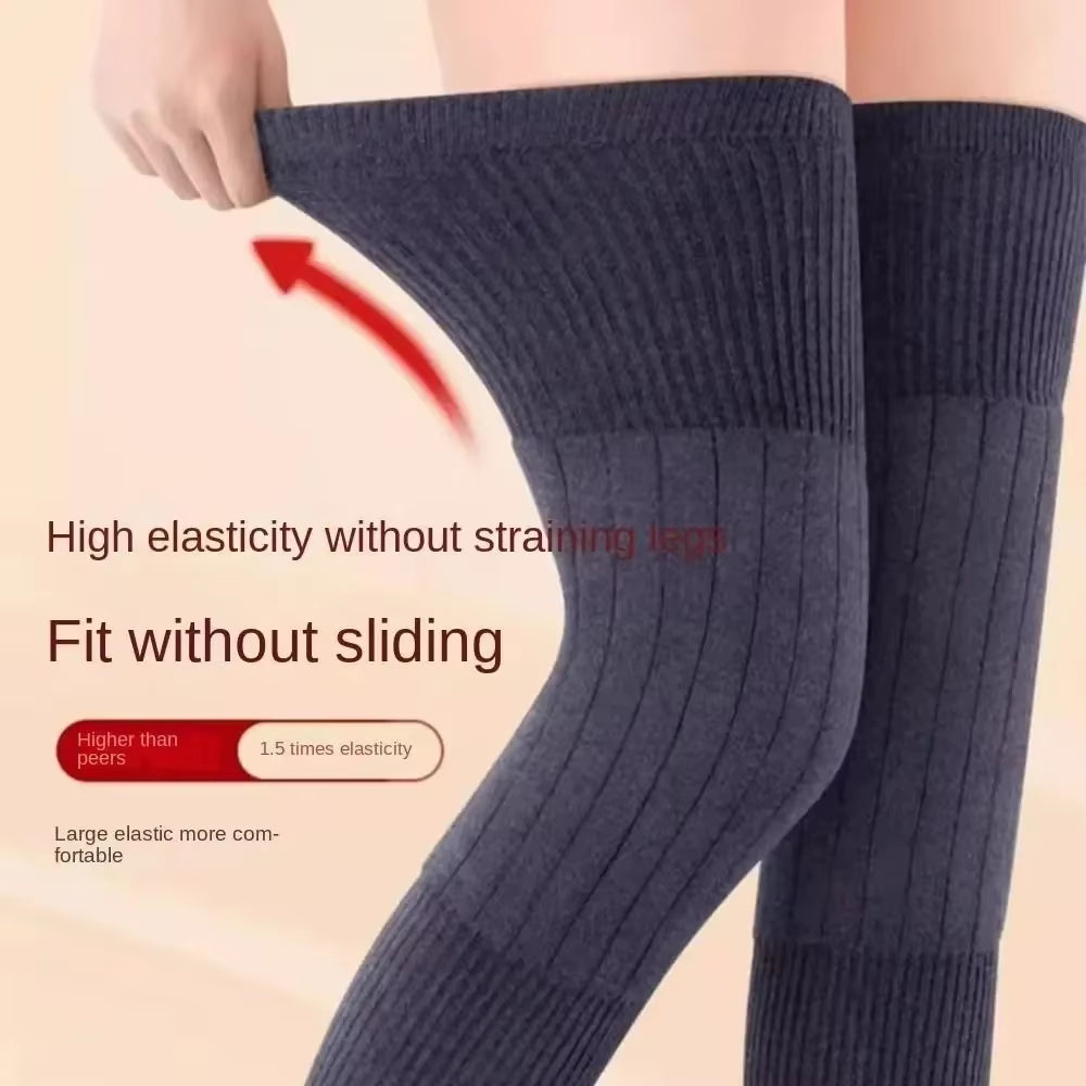 Thick Cashmere Knee Warmers – Gothic Thermal Leg Sleeves