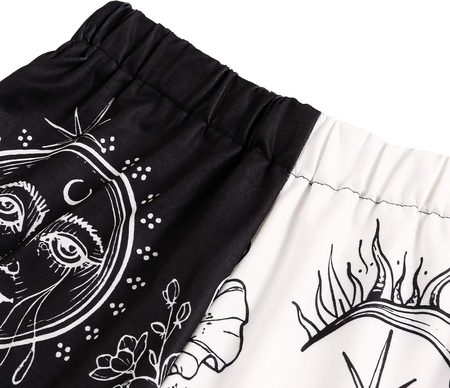 Women'S Fashion Printed Jogger Pants Elastic Waist Color Block Street Loose Sweatpants with Pockets