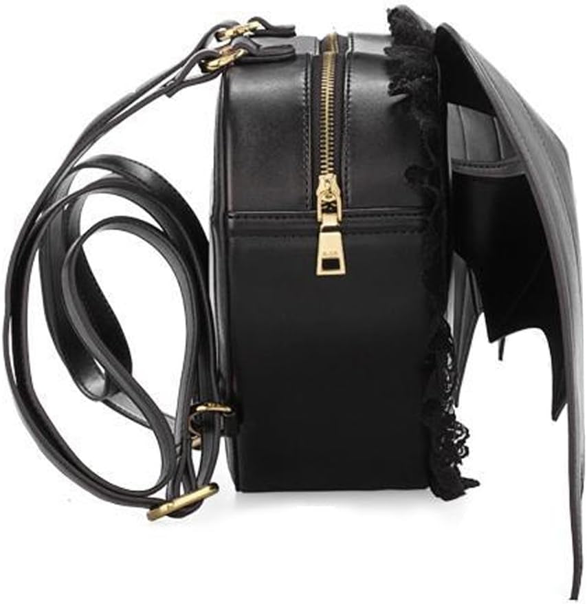 Black Bat Heart Wings Backpack