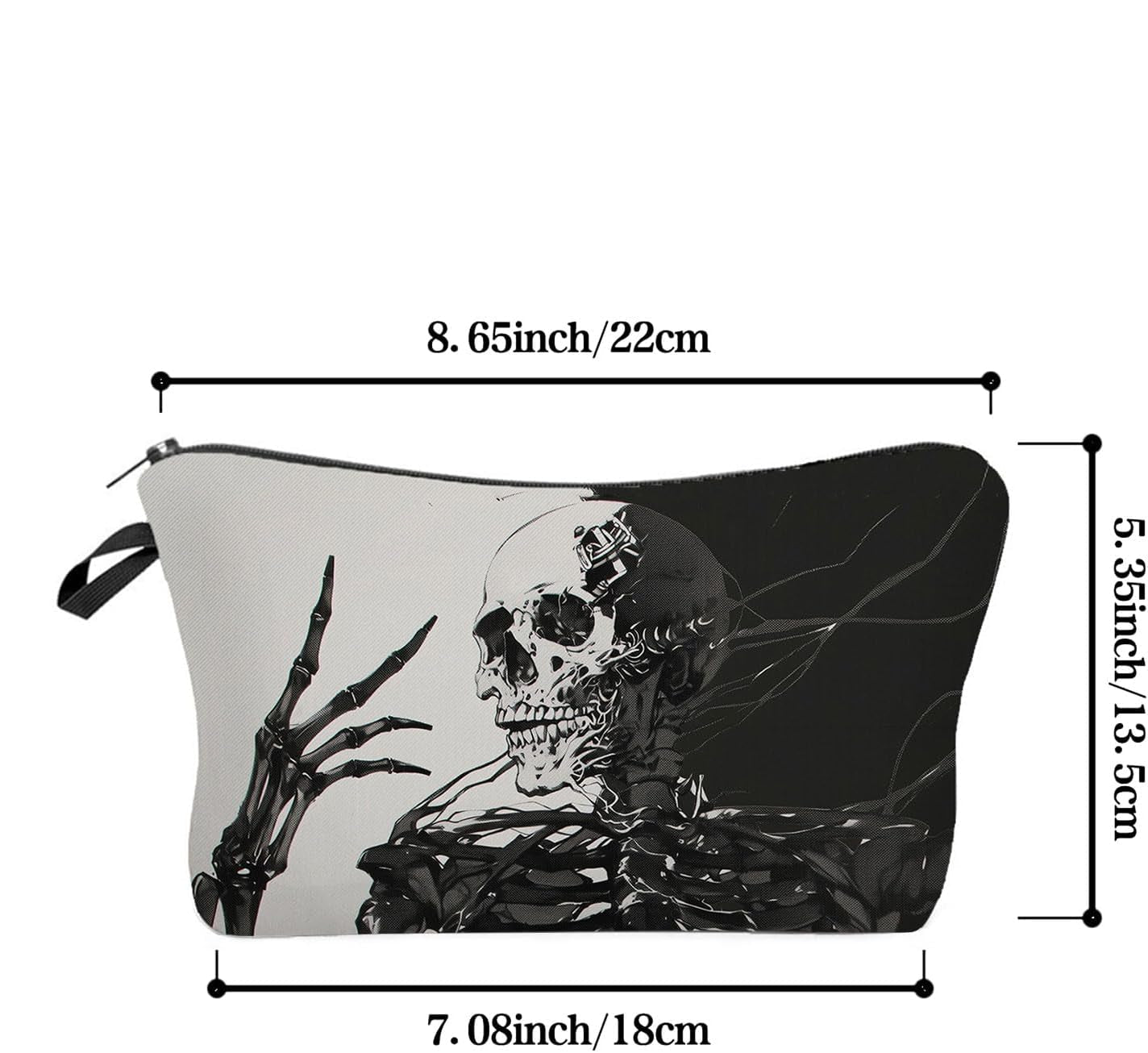 Gothic Skeleton Makeup Bag