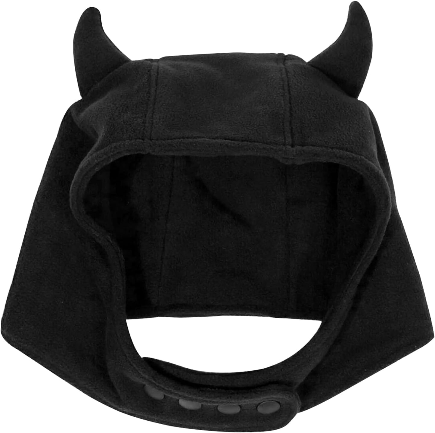 Womens Winter Hat Warm Fleece Y2K Beanies Cute Windproof Devil'S Horn Hats Pullover Fuzzy Beanie Gothic Adjustable Black