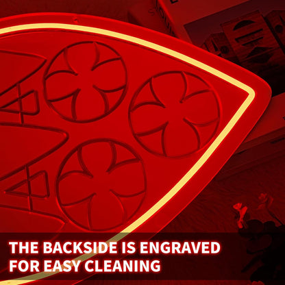 Cathedral Window Neon Mirror Set – Blood Red Gothic Wall Light 🔻🩸 - Noctura