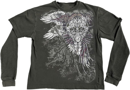 Two-Piece Goth Shirt – Long Sleeve Alt Top