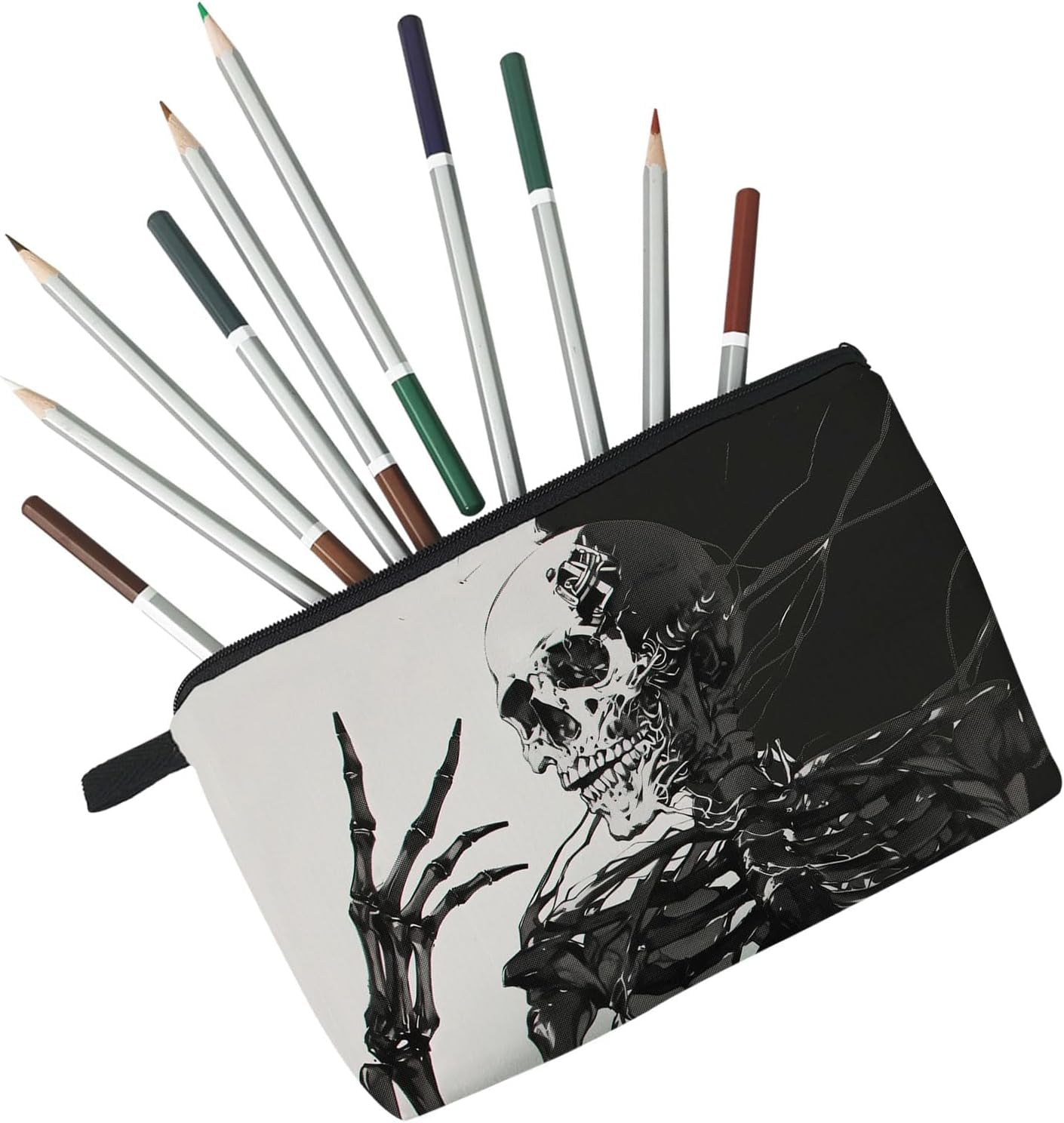 Gothic Skeleton Makeup Bag