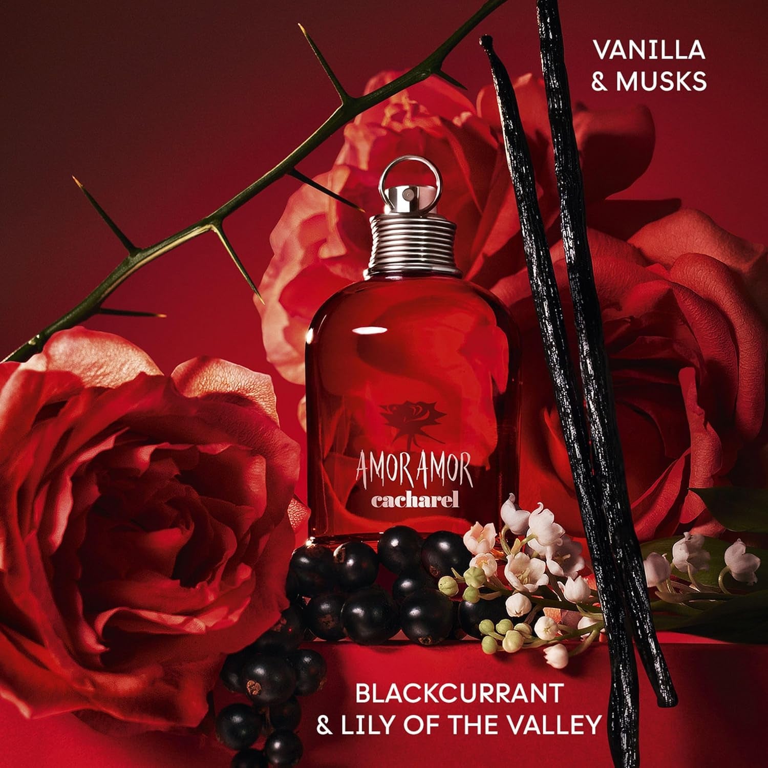 Cacharel Amor Amor - Eau De Toilette & Fragrance Gift Set for Women, Floral, Ambery, Fruity with Notes of Jasmine & Vanilla