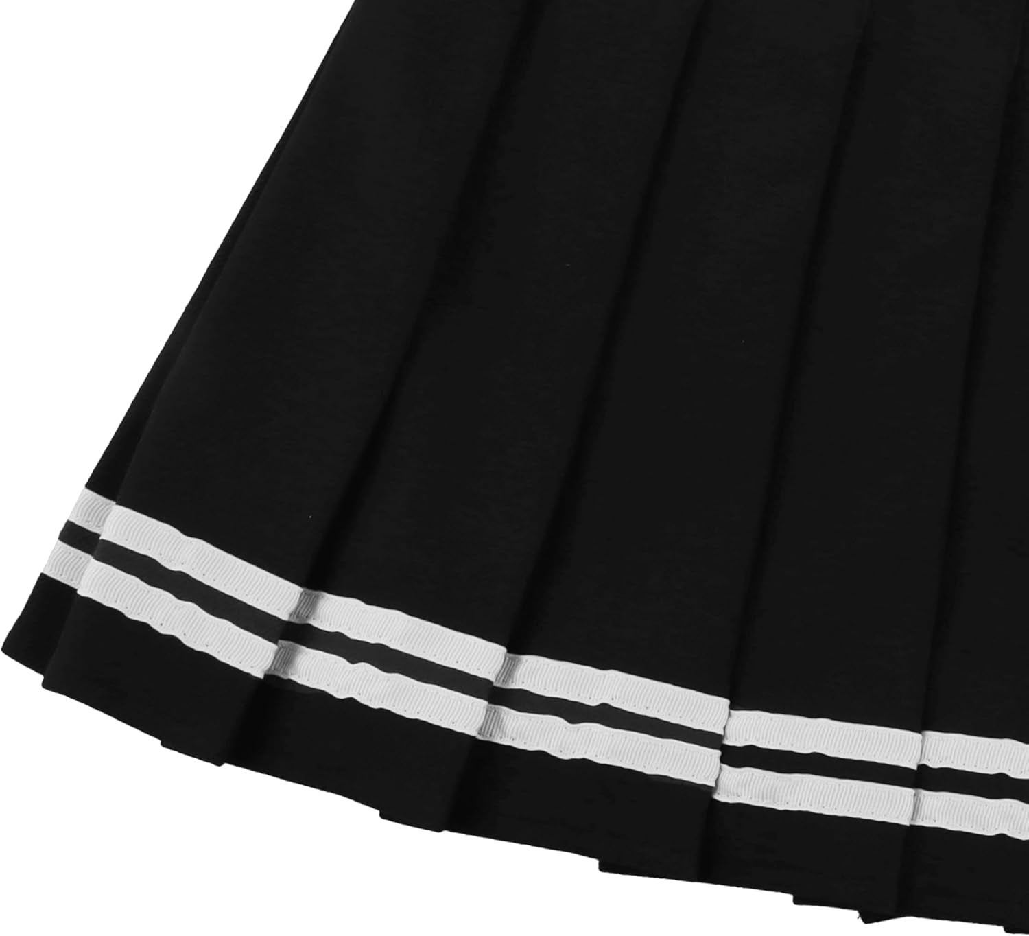 Womens Black Mini Pleated Skirts Goth High Waist a Line Punk Skirt School Uniform Short Skirts with Belt Noctura