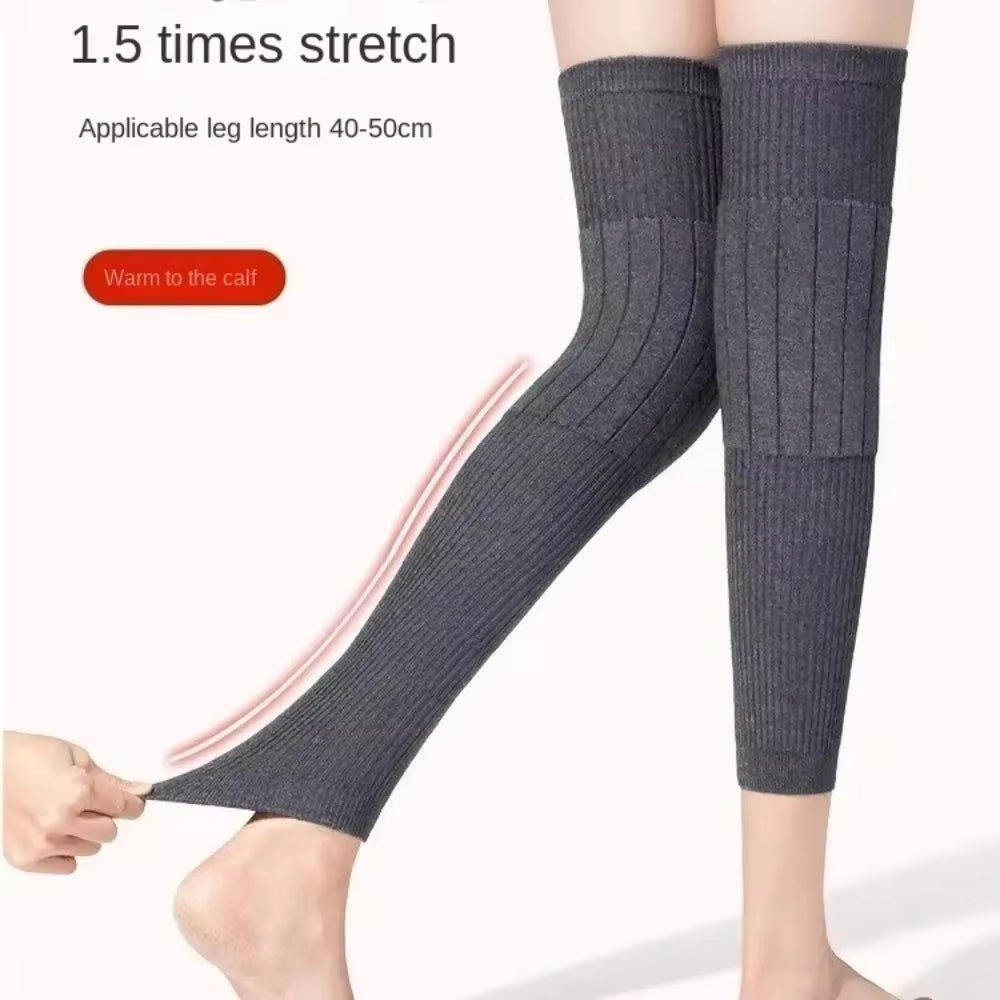 Thick Cashmere Knee Warmers – Gothic Thermal Leg Sleeves