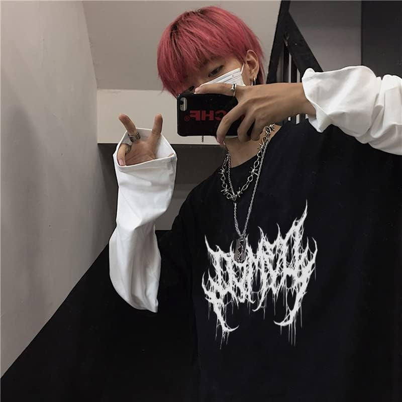 Two-Piece Goth Shirt – Long Sleeve Alt Top