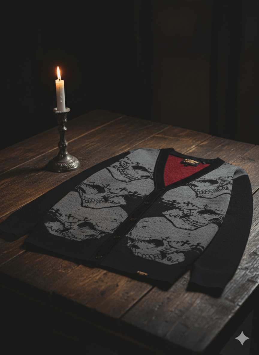 Headstone Knit Cardigan - Noctura