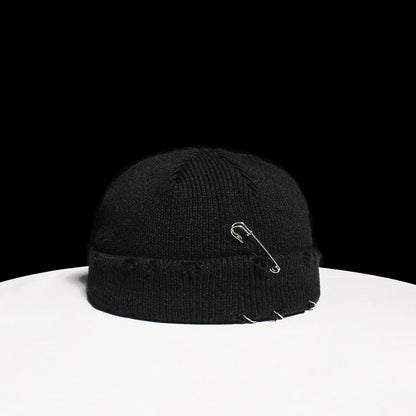 Noctura Distressed Ring Beanie Hat - Gothic Romance - Noctura