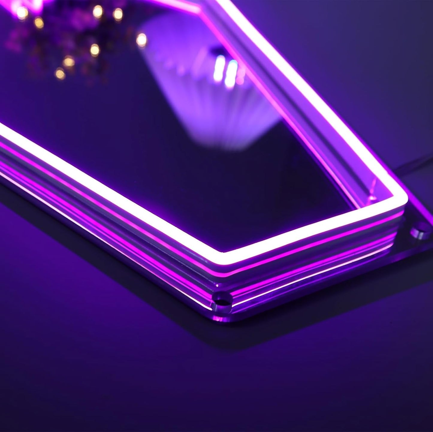 RIP Neon Coffin Mirror – Purple Crypt LED 🪦💜 - Noctura