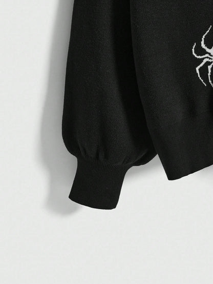 Spider Web Jacquard Cardigan - Noctura