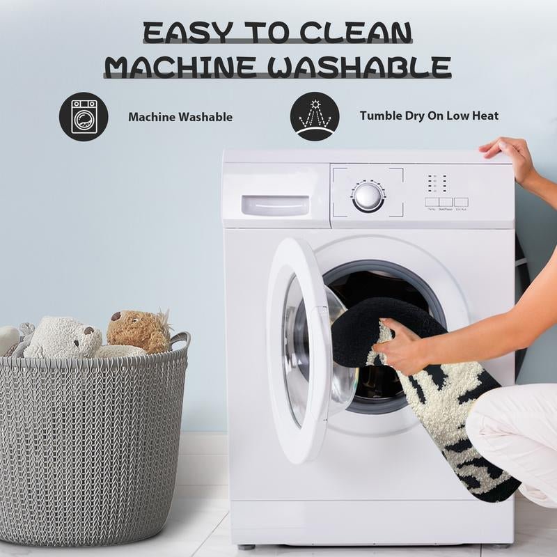 Spooky Skull Bath Rug – Gothic Lair Edition ☠️🖤 - Noctura