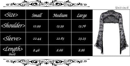 Victorian Lace Bolero – Shrug - Noctura